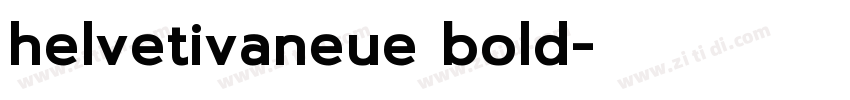 helvetivaneue bold字体转换